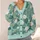 Lotus Lily And Water Lily Foliage For Relaxed Garden Days And Nature Lovers All-over Print Knitted Cardigan - 4