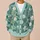 Lotus Lily And Water Lily Foliage For Relaxed Garden Days And Nature Lovers All-over Print Knitted Cardigan - 6