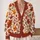 Autumn Maple Leaves And Berry Sprigs For Cozy Seasonal Layering And Nature-Loving Women All-over Print Knitted Cardigan - 2