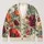 Watercolor Poppy And Anemone Blooms For Relaxed Autumn Garden Days And Layering All-over Print Knitted Cardigan - 1