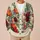 Watercolor Poppy And Anemone Blooms For Relaxed Autumn Garden Days And Layering All-over Print Knitted Cardigan - 6