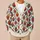 Ornate Sacred Hearts for Romantic Autumn Layering and Everyday Bohemian Style for Women All-over Print Knitted Cardigan - 6