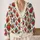 Ornate Sacred Hearts for Romantic Autumn Layering and Everyday Bohemian Style for Women All-over Print Knitted Cardigan - 2