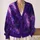 Purple Galaxy and Lavender Nebula Style for Theme Park Days and Starry Nights All-over Print Knitted Cardigan - 2