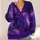 Purple Galaxy and Lavender Nebula Style for Theme Park Days and Starry Nights All-over Print Knitted Cardigan - 4