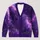 Purple Galaxy and Lavender Nebula Style for Theme Park Days and Starry Nights All-over Print Knitted Cardigan - 1