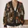 Vintage Halloween Ghost Owl Cat Pumpkin Crow Moth for Cozy Autumn Nights All-over Print Knitted Cardigan - 2