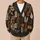 Vintage Halloween Ghost Owl Cat Pumpkin Crow Moth for Cozy Autumn Nights All-over Print Knitted Cardigan - 6