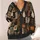 Vintage Halloween Ghost Owl Cat Pumpkin Crow Moth for Cozy Autumn Nights All-over Print Knitted Cardigan - 4
