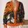 Pumpkin, Black Cat and Haunted House Halloween Autumn Fall Style for Women All-over Print Knitted Cardigan - 2