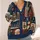 Santa and Snowman Holiday Scenes for Cozy Christmas Gatherings and Festive Winter Wear All-over Print Knitted Cardigan - 4