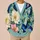 Blue Butterfly And Floral Garden Motifs For Relaxed Everyday Nature-Inspired Style All-over Print Knitted Cardigan - 6