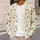 Wildflower Bee Motifs For Garden Days And Nature Lovers All-over Print Knitted Cardigan - 5