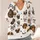 Whimsical Eyeglass-Wearing Dog Faces for Cozy Everyday Layering and Animal Lovers All-over Print Knitted Cardigan - 4