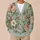 Vintage Sage And Blush Botanical Blooms For Relaxed Everyday Layering All-over Print Knitted Cardigan - 6