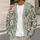 Vintage Sage And Blush Botanical Blooms For Relaxed Everyday Layering All-over Print Knitted Cardigan - 5