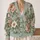 Vintage Sage And Blush Botanical Blooms For Relaxed Everyday Layering All-over Print Knitted Cardigan - 2