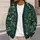 Forest Ferns and Ivory Blooms for Cozy Autumn Garden Walks and Everyday Nature Style All-over Print Knitted Cardigan - 5