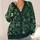 Forest Ferns and Ivory Blooms for Cozy Autumn Garden Walks and Everyday Nature Style All-over Print Knitted Cardigan - 4