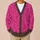 Magenta Glitter Speckle Style for Bold Everyday Layering and Evening Wear All-over Print Knitted Cardigan - 6