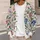 Vintage Pink Blue Floral Blooms for Relaxed Everyday Layering All-over Print Knitted Cardigan - 5