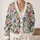 Vintage Pink Blue Floral Blooms for Relaxed Everyday Layering All-over Print Knitted Cardigan - 2