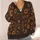Rust Botanical Blooms for Cozy Autumn Outings and Everyday Layering for Women All Season All-over Print Knitted Cardigan - 4