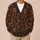 Rust Botanical Blooms for Cozy Autumn Outings and Everyday Layering for Women All Season All-over Print Knitted Cardigan - 6