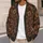 Rust Botanical Blooms for Cozy Autumn Outings and Everyday Layering for Women All Season All-over Print Knitted Cardigan - 5