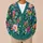 Colorful Watercolor Wildflowers for Everyday Layering and Relaxed Garden Style for Women All-over Print Knitted Cardigan - 6