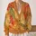 Colorful Autumn Leaves For Cozy Fall Layering And Everyday Style All-over Print Knitted Cardigan - 2