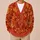 Autumn Leaves and Golden Florals for Cozy Fall Layering, Elegant Women's Seasonal Style All-over Print Knitted Cardigan - 6