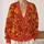 Autumn Leaves and Golden Florals for Cozy Fall Layering, Elegant Women's Seasonal Style All-over Print Knitted Cardigan - 2