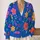 Colorful Folk Floral Blooms For Relaxed Everyday Layering All-over Print Knitted Cardigan - 2
