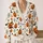 Jack O Lantern Pumpkin Halloween Motifs for Festive Autumn Everyday Layering All-over Print Knitted Cardigan - 2