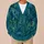 Peacock Feather Motif for Elegant Everyday Layering and Nature Inspired Style All-over Print Knitted Cardigan - 6