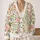 Watercolor Bees And Wildflowers For Cheerful Everyday Layering For Youthful Style All-over Print Knitted Cardigan - 2
