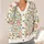 Watercolor Bees And Wildflowers For Cheerful Everyday Layering For Youthful Style All-over Print Knitted Cardigan - 4