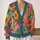 Bohemian Floral Patchwork for Colorful Everyday Layering and Creative Weekend Style All-over Print Knitted Cardigan - 2