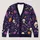 Purple Skull Pumpkin Halloween Motifs for Cozy Autumn Nights and Festive Layering All-over Print Knitted Cardigan - 1
