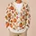 Rustic Autumn Pumpkins and Maple Leaves for Cozy Harvest Season Everyday Layering All-over Print Knitted Cardigan - 6
