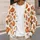 Rustic Autumn Pumpkins and Maple Leaves for Cozy Harvest Season Everyday Layering All-over Print Knitted Cardigan - 5