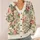 Watercolor Rose and Wildflower Floral for Cozy Autumn Layering All-over Print Knitted Cardigan - 4