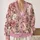 Blush Pink and Ivory Floral Blooms for Cozy Everyday Layering and Spring Outings All-over Print Knitted Cardigan - 2