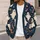 Ghosts, Bats & Autumn Flowers for Cozy Halloween Nights and Relaxed Fall Style All-over Print Knitted Cardigan - 5