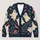 Ghosts, Bats & Autumn Flowers for Cozy Halloween Nights and Relaxed Fall Style All-over Print Knitted Cardigan - 1