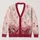 Blush Rose And Lace Florals For Romantic Autumn Layering And Cozy Everyday Style For Women All-over Print Knitted Cardigan - 1