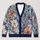 Blue Watercolor Floral Blooms for Relaxed Autumn Layering and Casual Weekend Outings All-over Print Knitted Cardigan - 1