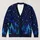 Colorful Evergreen Forest Beneath Cosmic Stars For Festive Winter Layering Everyday Style All-over Print Knitted Cardigan - 1