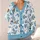 Snowmen And Blue Ornaments For Cozy Christmas Cheer, Winter Holidays, And Layering All-over Print Knitted Cardigan - 4